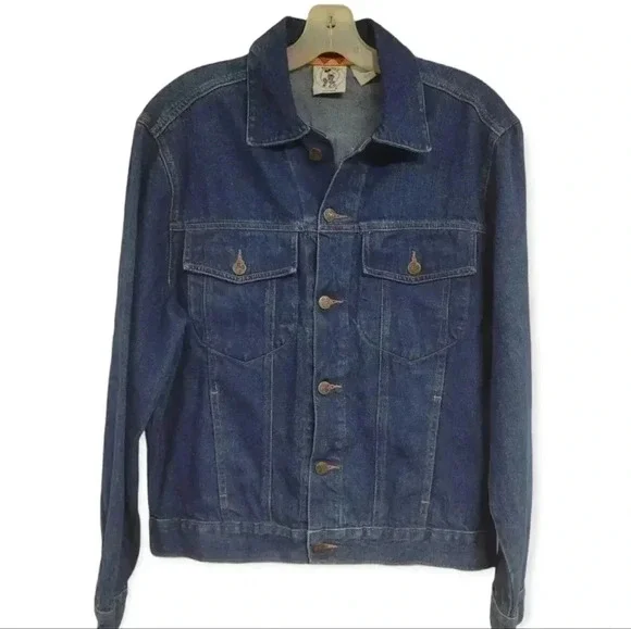 Mickey & Co , Upcycled  Denim Jacket Mickey Mouse Embellished Back Patch - Picture 4 of 10